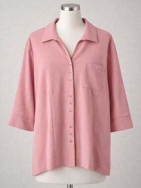Penningtons Pink Tunic Blouse Top